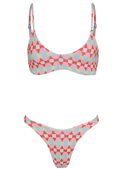 Thumbnail - Maaji Geomatrix Waikiki Regular Rise Double V Bikini Bottom - 10