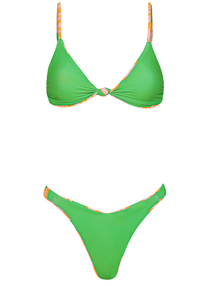 Thumbnail - Maaji Sunset Petals Waikiki Regular Rise Double V Bikini Bottom - 10