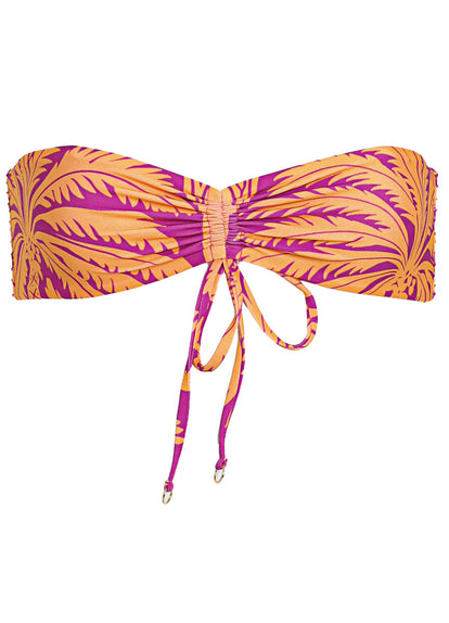  Maaji Flamingo Palm Kanani Strapless Bandeau Bikini Top