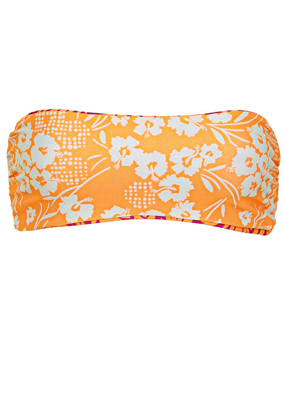 Maaji Flamingo Palm Kanani Strapless Bandeau Bikini Top