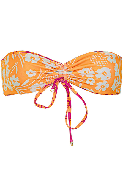 Maaji Flamingo Palm Kanani Strapless Bandeau Bikini Top