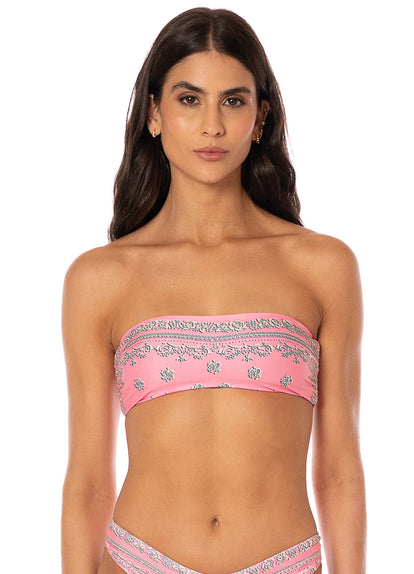  Maaji Boho Bandana Kanani Strapless Bandeau Bikini Top