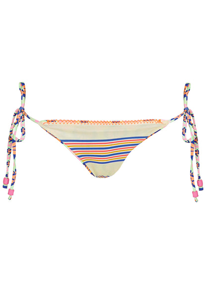  Maaji Stamped Blooms Sunflash Low Rise Tie Side Bikini Bottom