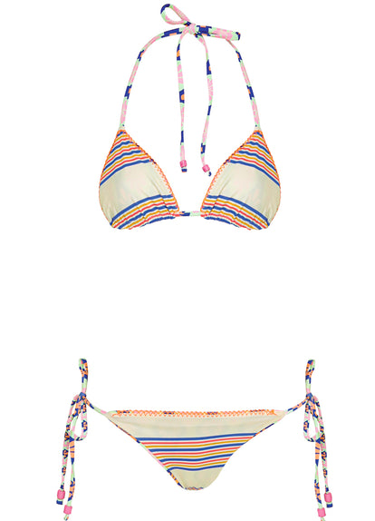  Maaji Stamped Blooms Sunflash Low Rise Tie Side Bikini Bottom