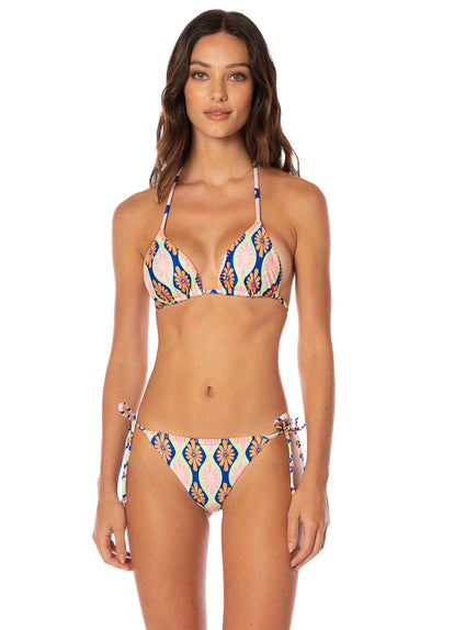  Maaji Stamped Blooms Sunflash Low Rise Tie Side Bikini Bottom