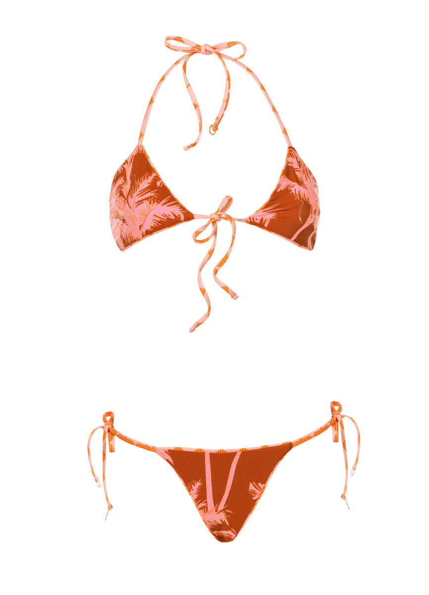 Foto de Sunset Grid Sunflash Low Rise Tie Side  Bikini Bottom by Maaji - Panties - Vestidos de Baño