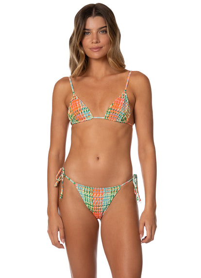  Foto de Dreamy Grid Sunflash Low Rise Tie Side Bikini Bottom by Maaji - Panties - Vestidos de Baño