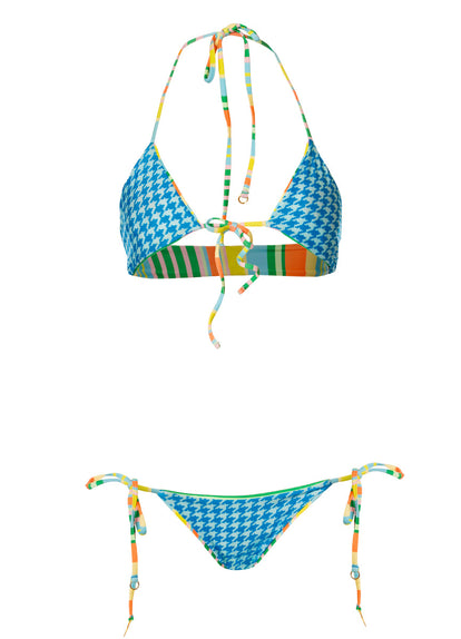 Thumbnail - Foto de Deep Sea Lines Sunflash Low Rise Tie Side Bikini Bottom by Maaji - Panties - Vestidos de Baño - 7
