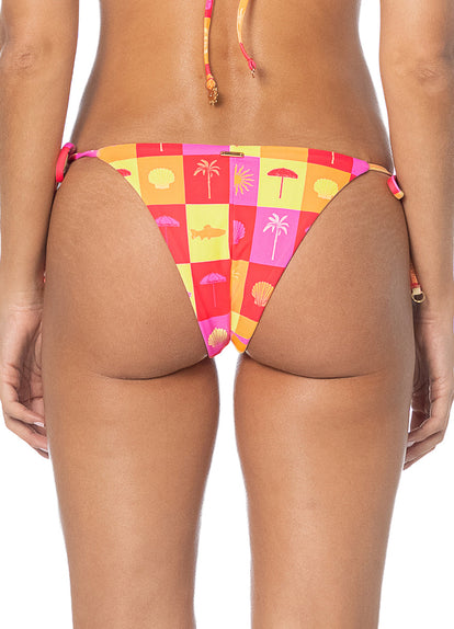 Thumbnail - Foto de Coastal Drift Sunflash Low Rise Tie Side Bikini Bottom by Maaji - Panties - Vestidos de Baño - 3