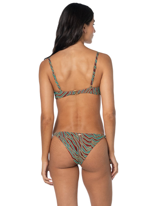 Main image -  Foto de Zebra Tide Sunflash Low Rise Tie Side Bikini Bottom by Maaji - Panties - Vestidos de Baño