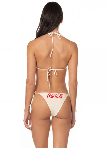  Foto de Coca-Cola Sunflash Low Rise Tie Side Bikini Bottom by Maaji - Panties - Vestidos de Baño