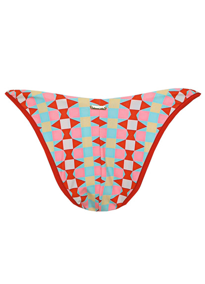 Thumbnail - Maaji Geomatrix Dreamscape Low Rise Tie Side Bikini Bottom - 16