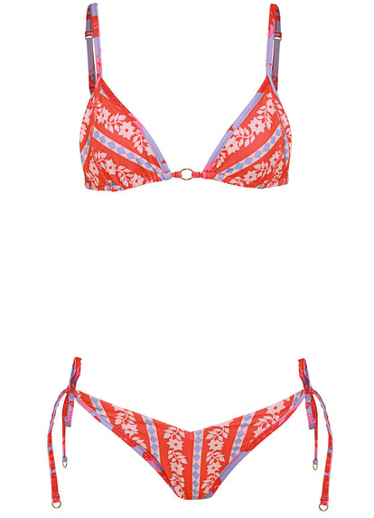  Maaji Vintage Bloom Dreamscape Low Rise Tie Side Bikini Bottom