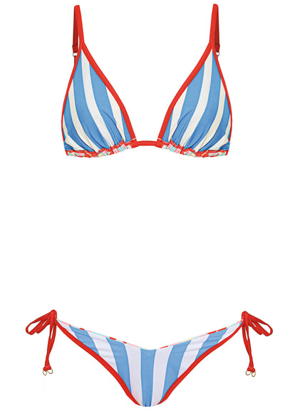 Thumbnail - Maaji Geomatrix Ginger Sliding Triangle Bikini Top - 12