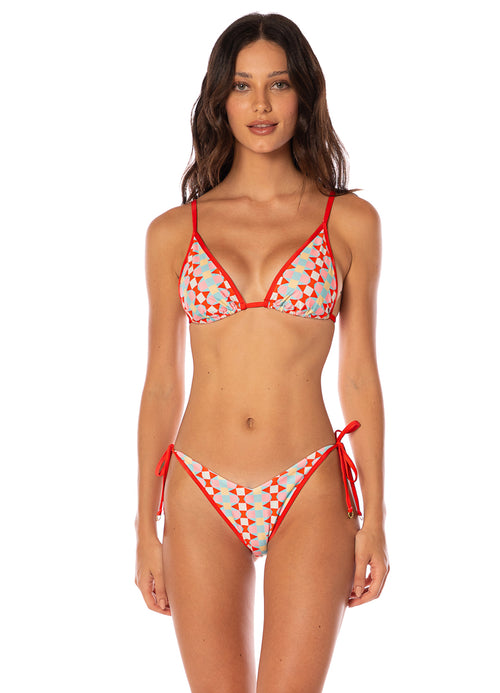 Main image -  Maaji Geomatrix Ginger Sliding Triangle Bikini Top