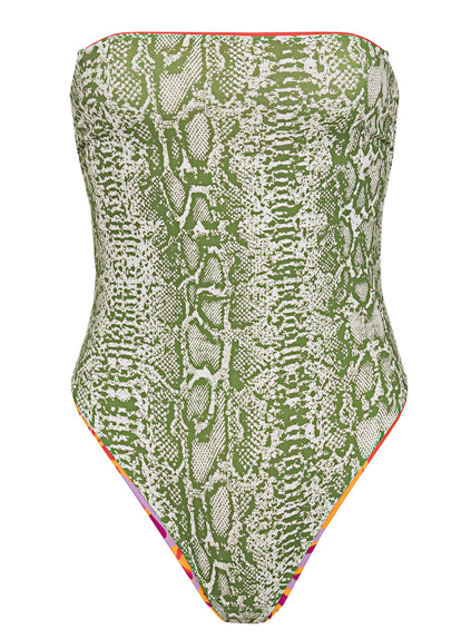  Foto de Aloha Dream Ohana Signature Cut Bandeau One Piece by Maaji - Enteros - Vestidos de Baño