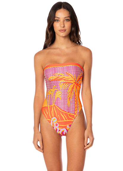  Foto de Aloha Dream Ohana Signature Cut Bandeau One Piece by Maaji - Enteros - Vestidos de Baño