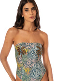 Maaji Jungle Jam Ohana Signature Cut Bandeau One Piece