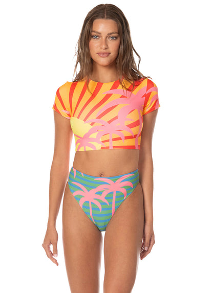 Thumbnail - Foto de Jungle Sway Milano Swim Crop Top Bikini Top by Maaji - Tops - Vestidos de Baño - 1