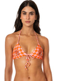 Maaji Sunset Grid Pascal Fixed Triangle Bikini Top