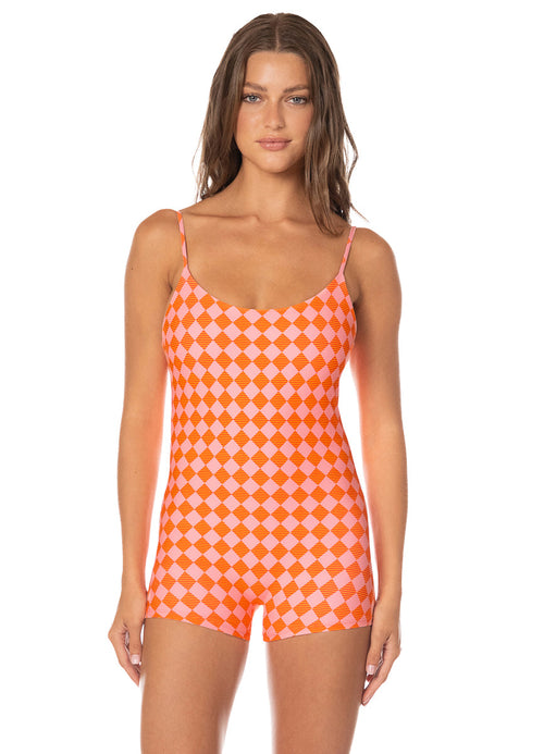 Main image -  Foto de Sunset Grid Haze Onesie by Maaji - Tops - Vestidos de Baño