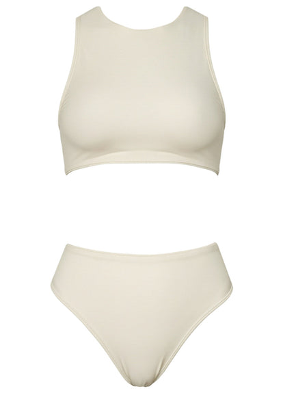 Thumbnail - Foto de Sand & Shadows Luau Halter Crop Top Bikini Top by Maaji - Tops - Vestidos de Baño - 7