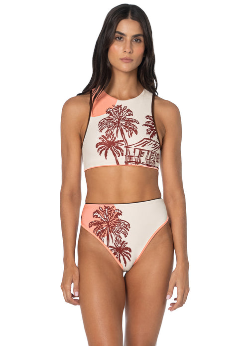 Main image -  Foto de Sand & Shadows Luau Halter Crop Top Bikini Top by Maaji - Tops - Vestidos de Baño
