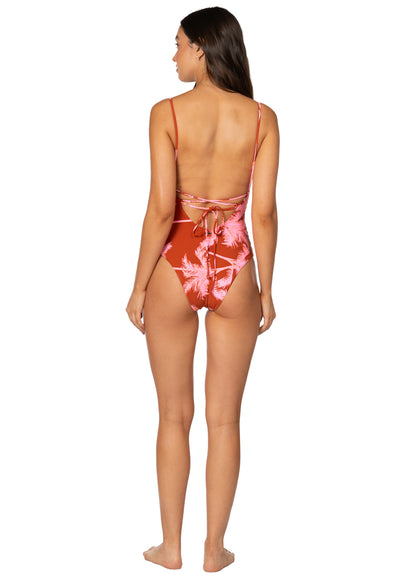 Thumbnail - Foto de Red Foliage Celine Cheeky Cut Underwire One Piece by Maaji - Enteros - Vestidos de Baño - 5