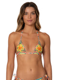 Maaji Striped Paradise Zeny Sliding Triangle Bikini Top
