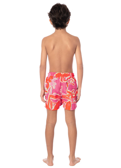 Thumbnail - Maaji Blush Floral Little Sailor Boys Trunks  - 6