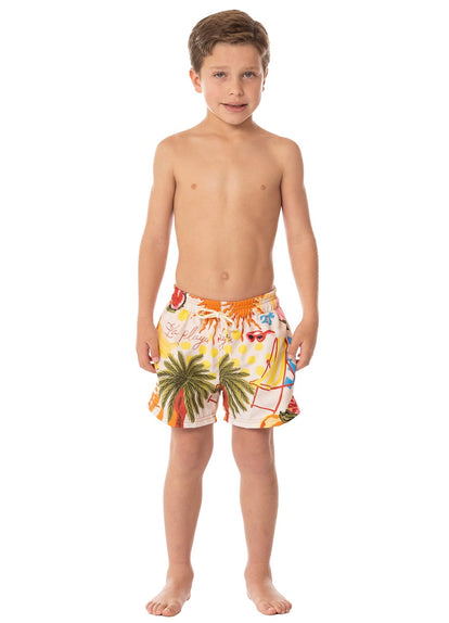 Thumbnail - Foto de Beach Static Little Sailor Boys Trunks by Maaji - Pantalonetas Para Niños - Niños - 5