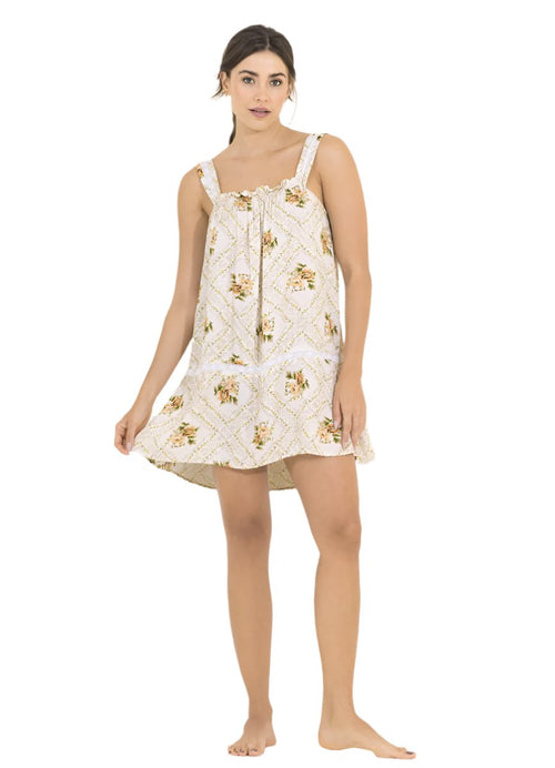 Main image -  Foto de Cream Agatha Tessa Sleep Short Dress by Maaji - Vestidos - Pijamas