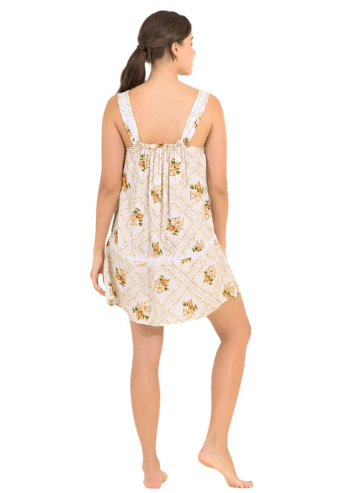 Hover image -  Foto de Cream Agatha Tessa Sleep Short Dress by Maaji - Vestidos - Pijamas