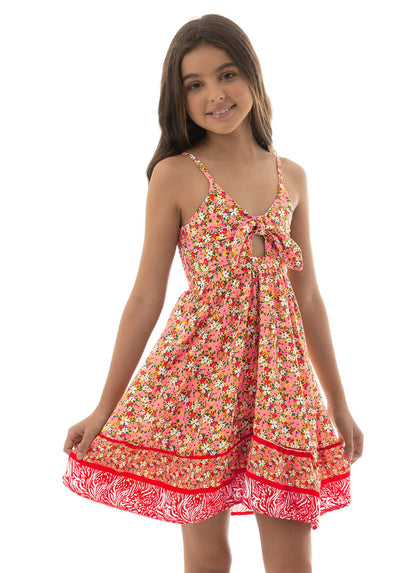 Thumbnail - Maaji Cherry Blossom Allison Girls Short Dress GIRLS BEACHWEAR Maaji  - 6