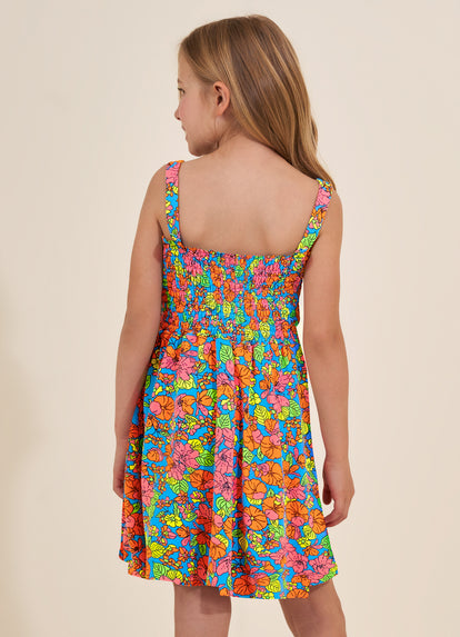 Thumbnail - Maaji Poppy Bouquet Girls Short Dress - 2