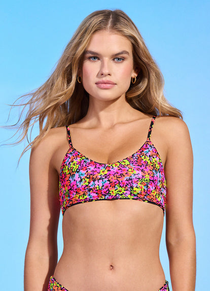  Maaji Pansie Praia Sporty Bralette Bikini Top