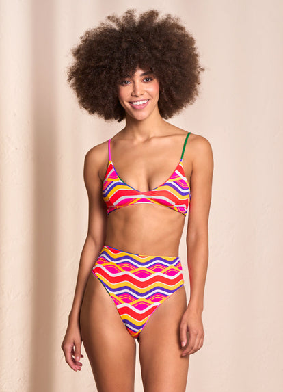  Maaji Cutouts Suzy Q High Rise/High Leg Bikini Bottom