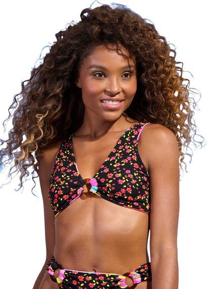  bikini top from Maaji – Flory Talia Ring Front Bralette Bikini Top – Category: Apparel , Accessories Clothing Swimwear