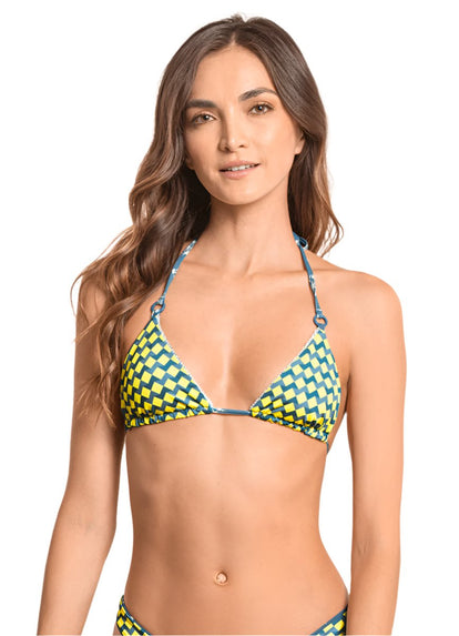  Maaji Stencil Stamp Estelle Sliding Triangle Bikini Top