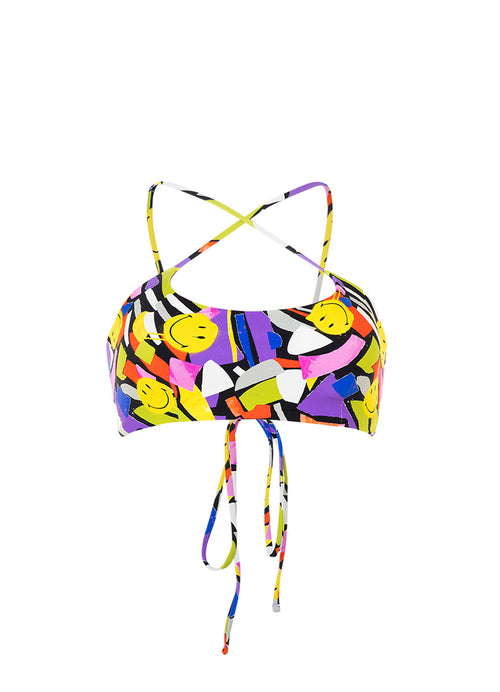 Alternative image -  bikini top from Maaji – Smiledelic Kaney Sporty Bralette Bikini Top – Category: Apparel , Accessories Clothing Swimwear