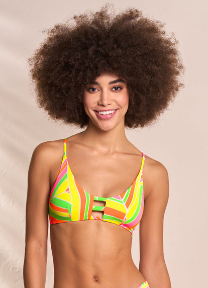  Maaji Magnetic Crate Sporty Bralette Bikini Top