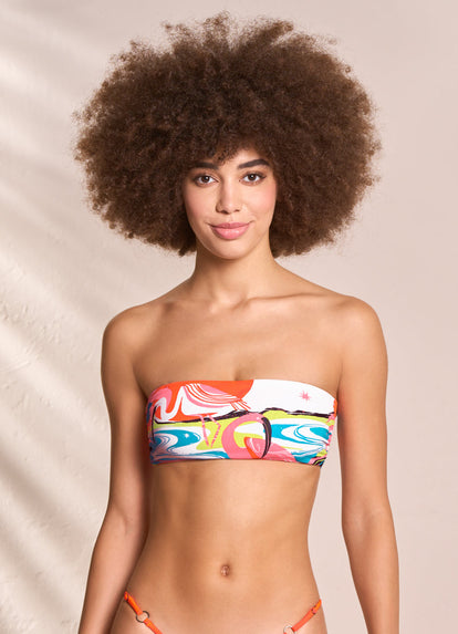 Thumbnail - Maaji Key West Bandee Strapless Bandeau Bikini Top - 4