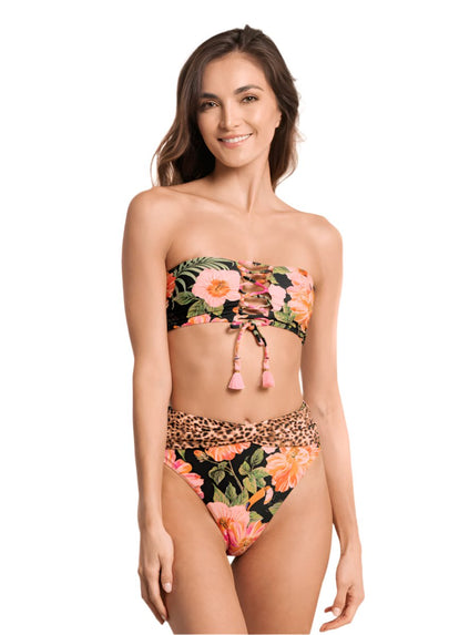  Maaji Catchy Mandolin Strapless Bandeau Bikini Top