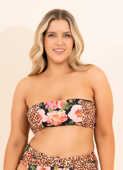  Maaji Catchy Mandolin Strapless Bandeau Bikini Top