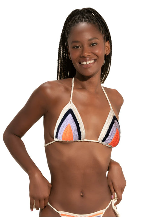 Hover image -  Maaji Rainbow Balty Sliding Triangle Bikini Top