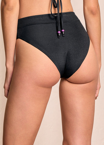  Maaji Onyx Suzy Q High Rise/High Leg Bikini Bottom