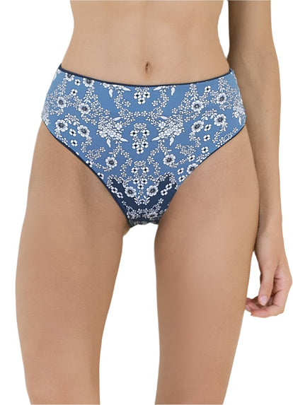  Maaji Blue Spruce Suzy Q High Rise/High Leg Bikini Bottom BIKINI BOTTOM Maaji 