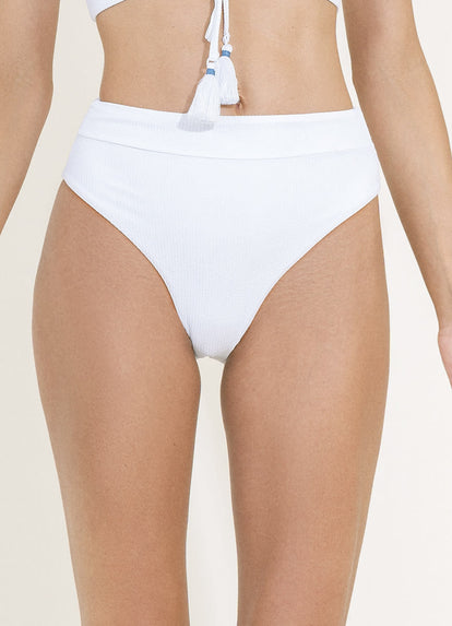 Thumbnail - Maaji Simply White Suzy Q High Rise/High Leg Bikini Bottom BIKINI BOTTOM Maaji  - 4