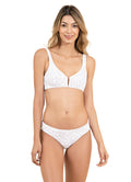 Maaji Simly White Victory V Wire Bralette Bikini Top