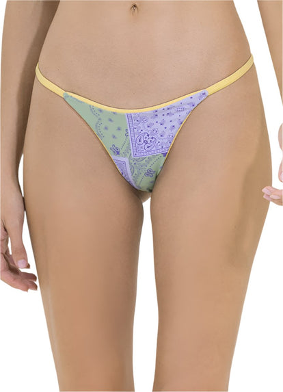  Maaji Saturn Yellow Micro Mini Single Strap Bikini Bottom BIKINI BOTTOM Maaji 